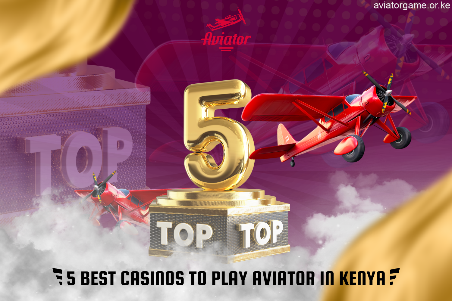 Selection of the top 5 best Aviator sites in Kenya